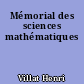 Mémorial des sciences mathématiques