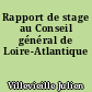 Rapport de stage au Conseil général de Loire-Atlantique