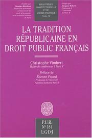 La tradition républicaine en droit public français