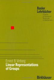 Linear representations of groups