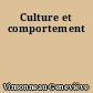 Culture et comportement