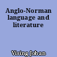 Anglo-Norman language and literature