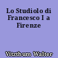 Lo Studiolo di Francesco I a Firenze