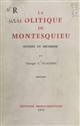 La politique de Montesquieu : notion et méthode