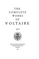 Les oeuvres complètes de Voltaire : 31A : 1749, I : The complete works of Voltaire