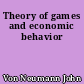 Theory of games and economic behavior