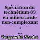 Spéciation du technétium-99 en milieu acide non-complexant : effet Eh-pH