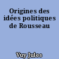 Origines des idées politiques de Rousseau