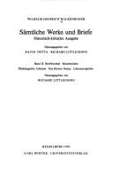 Sämtliche Werke und Briefe : historisch-kritische Ausgabe : Band 1 : Werke