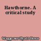 Hawthorne. A critical study