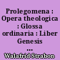 Prolegomena : Opera theologica : Glossa ordinaria : Liber Genesis : Prophetia Isaiae