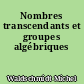 Nombres transcendants et groupes algébriques