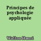 Principes de psychologie appliquée