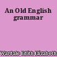 An Old English grammar