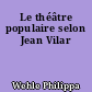 Le théâtre populaire selon Jean Vilar