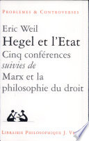 Hegel et l'état : cinq conférences