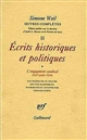 Écrits historiques et politiques : Volume 1 : L'engagement syndical, 1927-juillet 1934