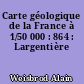Carte géologique de la France à 1/50 000 : 864 : Largentière