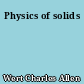 Physics of solids