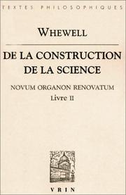 De la construction de la science : (Novum organon renovatum, livre II)