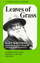 Leaves of grass : Authoritative texts...criticism