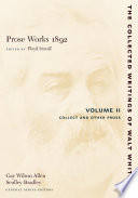Prose works 1892 : vol.II : Collect and other prose