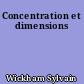 Concentration et dimensions