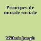 Principes de morale sociale