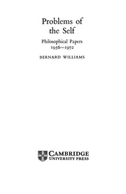 Problems of the self : philosophical papers 1956-1972