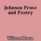 Johnson Prose and Poetry