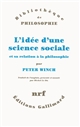 L'idée d'une science sociale et sa relation à la philosophie