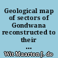 Geological map of sectors of Gondwana reconstructed to their disposition-150 Ma, 1:10,000,000