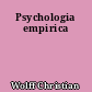 Psychologia empirica