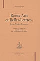 Beaux-arts et belles lettres : la vie d'Eugène Fromentin