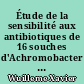 Étude de la sensibilité aux antibiotiques de 16 souches d'Achromobacter (alcaligenes) xylosoxidans isolées de patients atteints de mucoviscidose, à Nantes de 1998 à 2001
