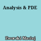 Analysis & PDE