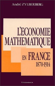 L'économie mathématique en France : 1870-1914